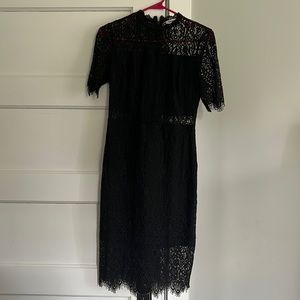 Black lace dress